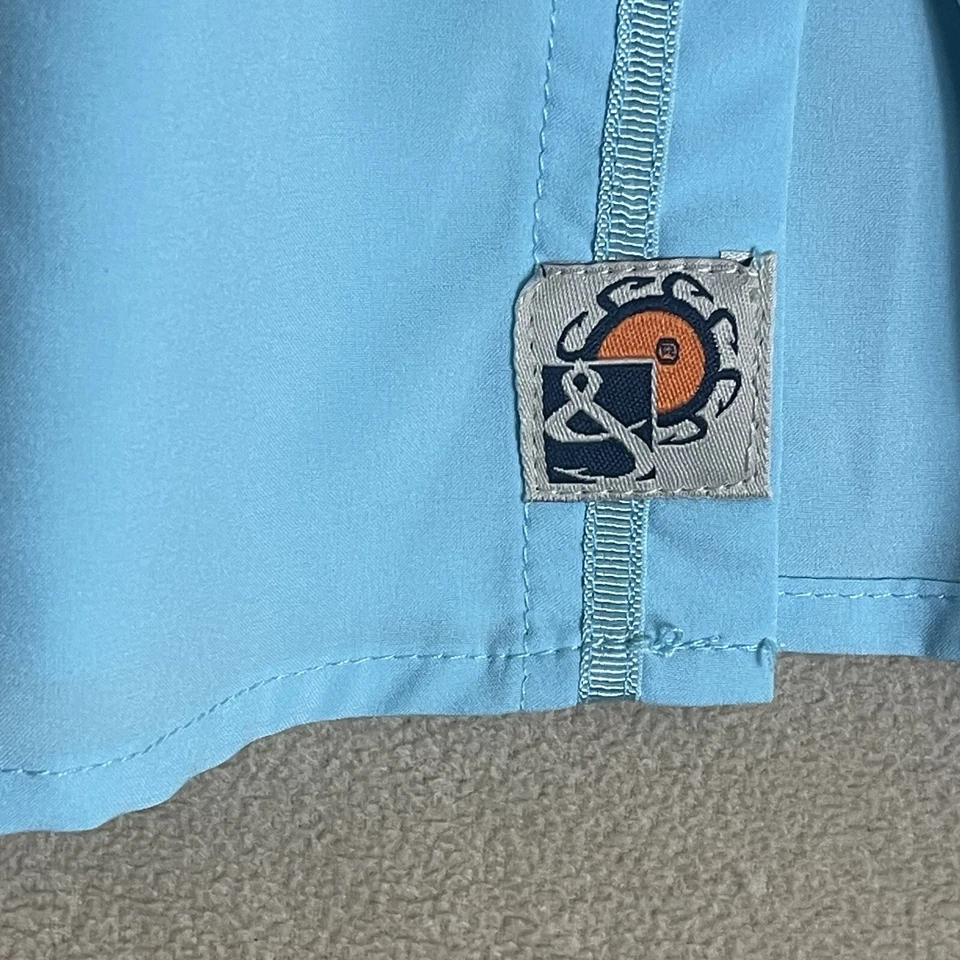 Camisa de Pesca Hook&Tackle Performance Para Hombres M Azul Ventilada Manga Corta Bolsillo con Cremallera Foto 4 de 4