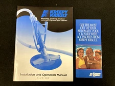 KREEPY KRAULY POOL CLEANER OWNER'S MANUAL & PARTS LIST, 2005