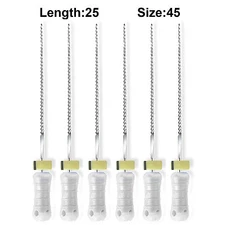 Sky Choice K-Files - 25 mm Length, Size 45 White with Rubber Stopper 6/Pkg