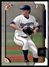 2015 Bowman Draft #145 Nathan Kirby Brewers 1st Bowman Prospect RC