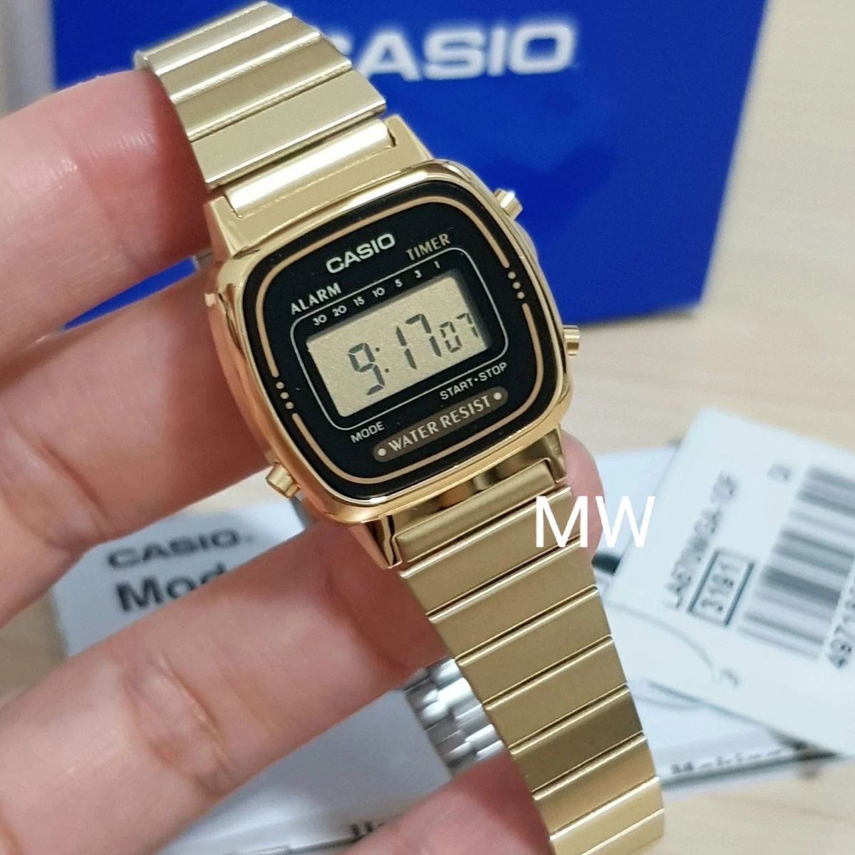 Casio Women's LA670WGA-9 Gold-Tone Digital Watch | Retro Design