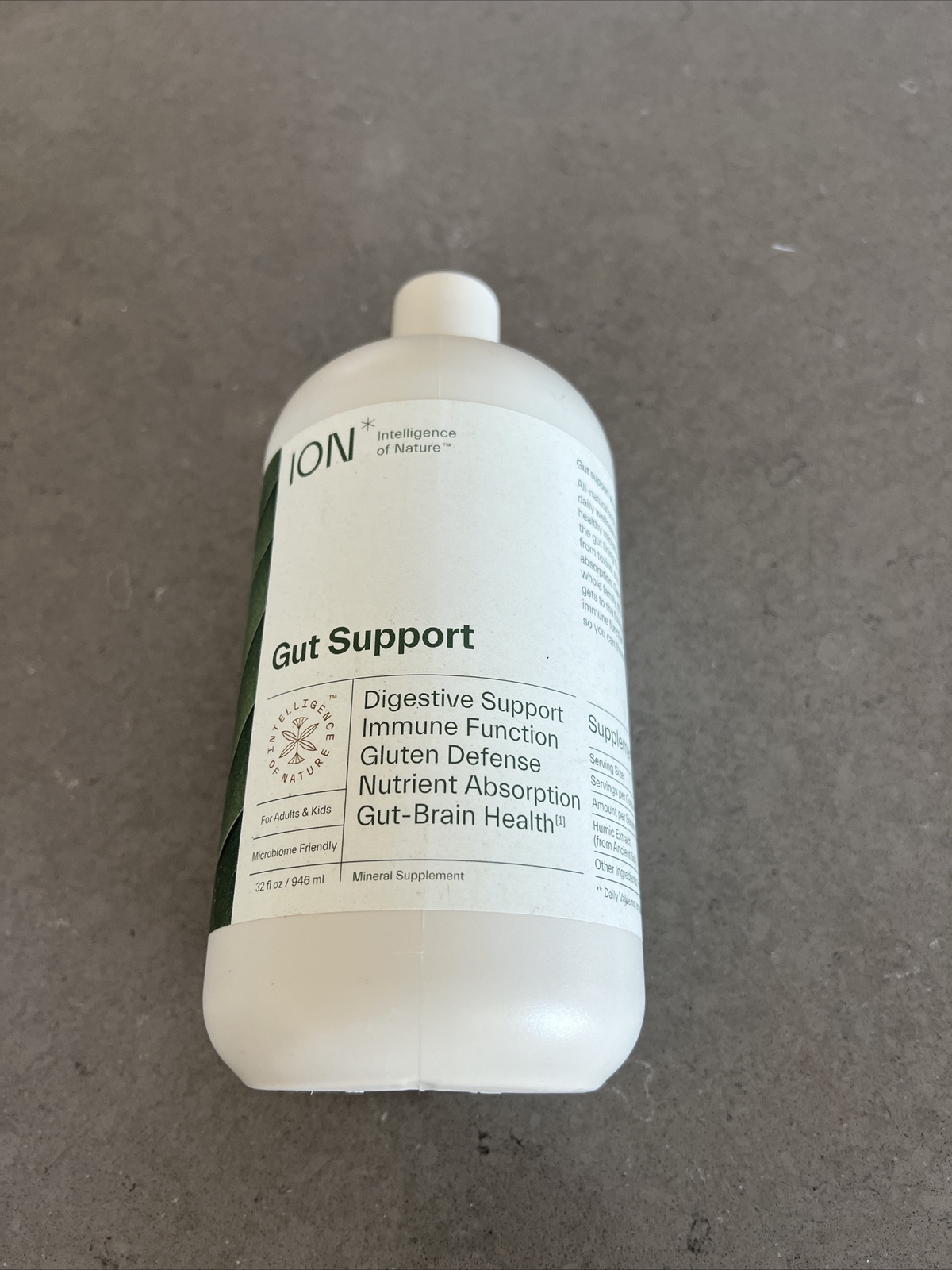 ION*Biome Gut Health 32oz Mineral Supplement for Immune, Brain