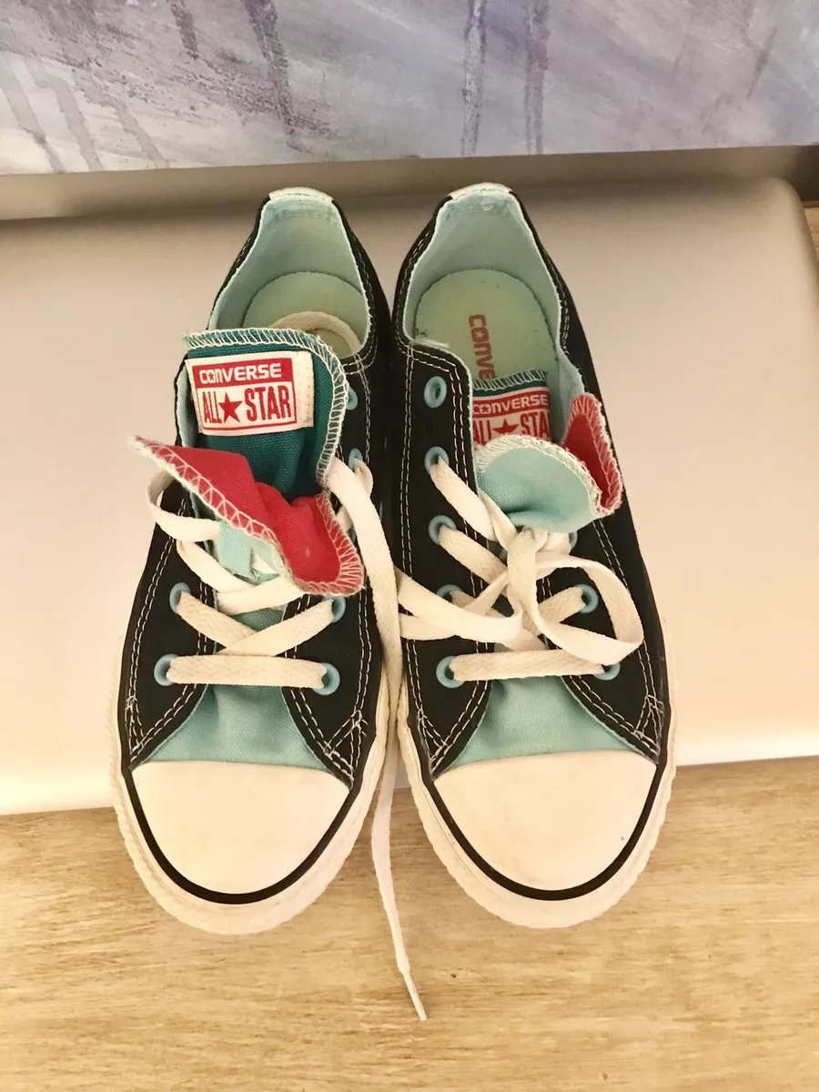Converse Chuck Taylor All Star Double Tongue Lace Up Shoes Size 3