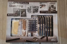 New Royal & Langnickel Art Instructor 20 Pc Sketching Activity Set w/ 4 Projects