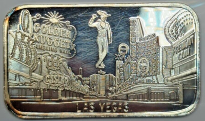 Golden Nugget, Las Vegas Vintage 1 oz .999 Silberbarren