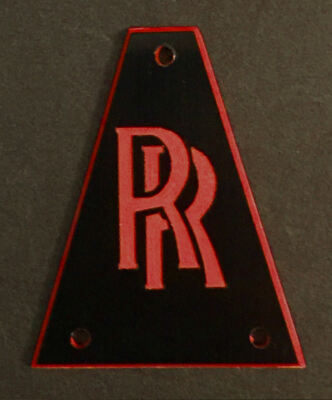 GUITAR TRUSS ROD COVER - Engraved Etched Fit JACKSON - RANDY RHOADS RR BLACK RED