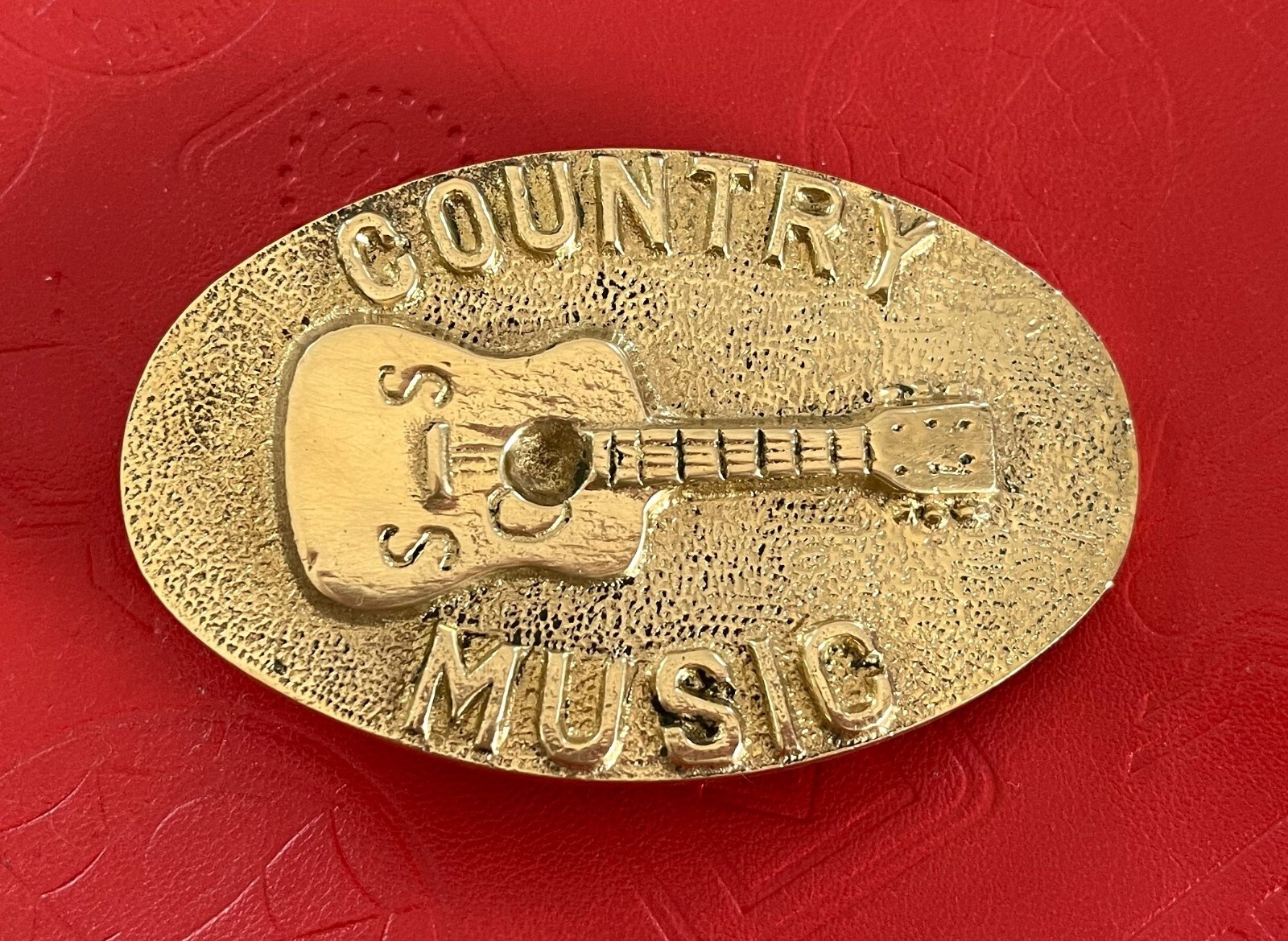 1978 Country Music Solid Brass Belt Buckle Gem