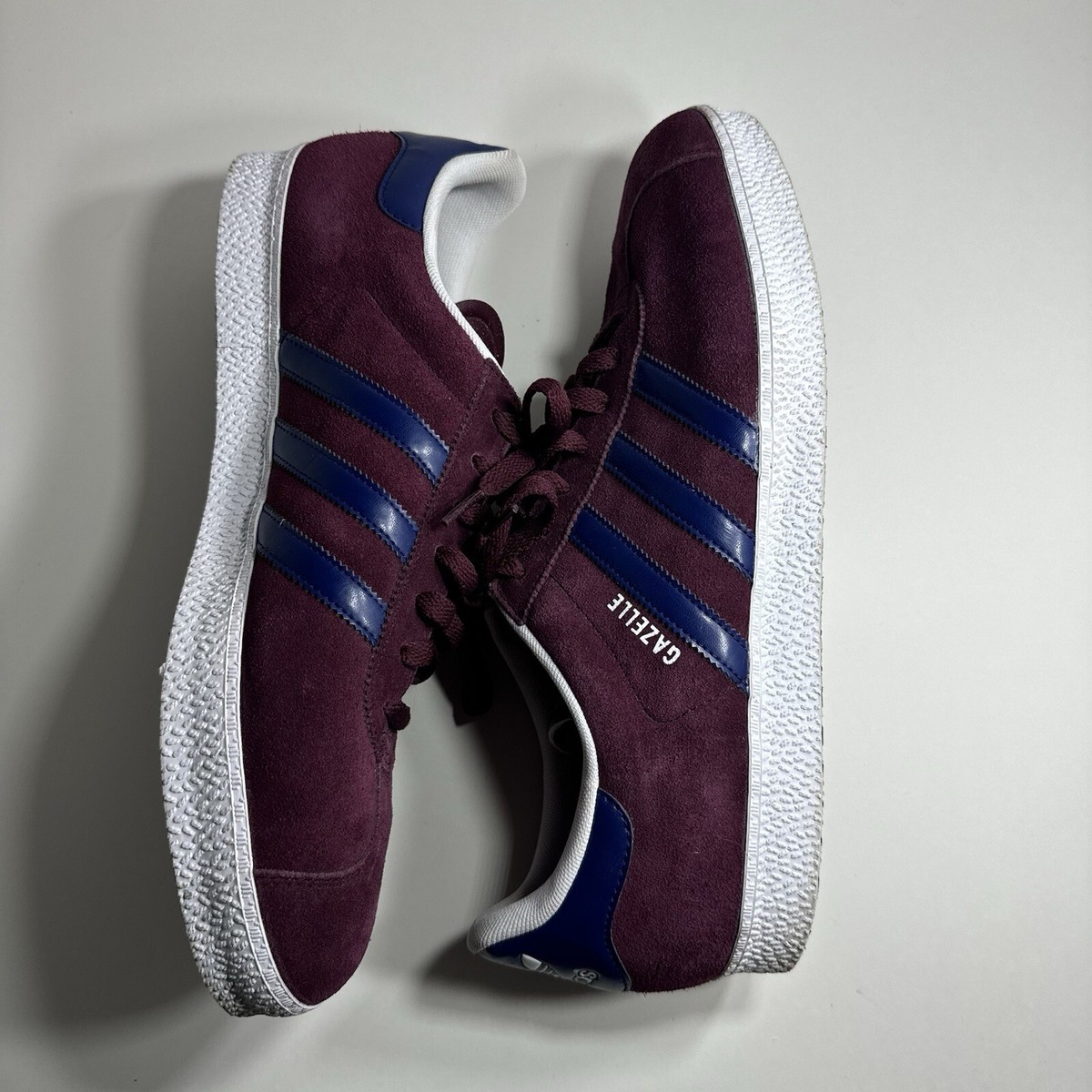 Adidas Originals Gazelle Maroon Blue Shoes Men's Size 13 G96200 | eBay