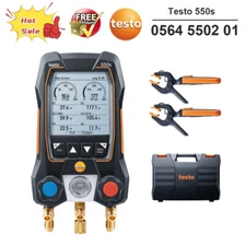Testo 550s Smart Kit Digital Manifold wireless clamp temperature probe 0564 5502