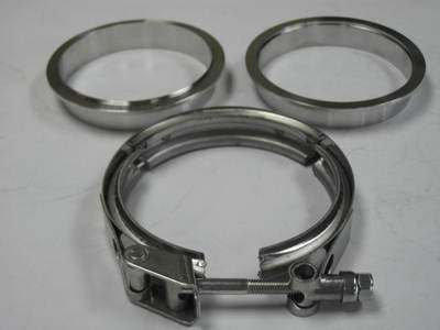 2.75'' Inch Stainless #304 V-Band V band QUICK RELEASE Clamp + Male Fmale Flang  