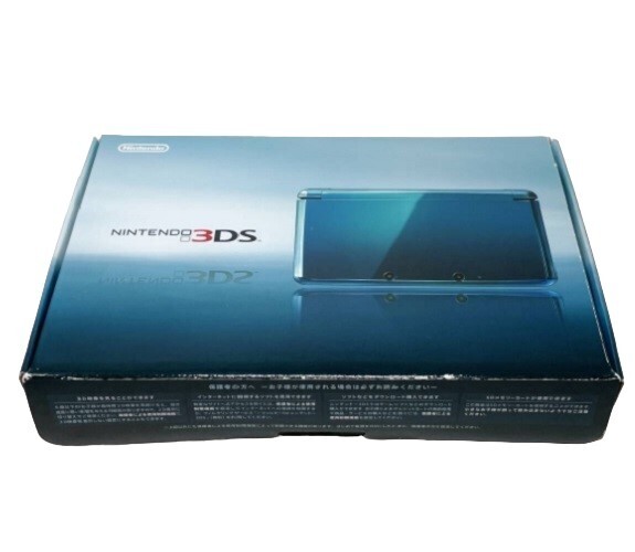 Nintendo 3DS Aqua Blue Set Handheld System used tested from Japan