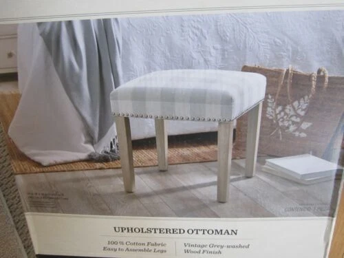 Cottage 100% Cotton Upholstery Fabric Footstools