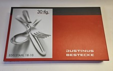 Justinus Besteck Twist | 30-teilig Edelstahl 18-10 | Menübesteck für 6 Personen