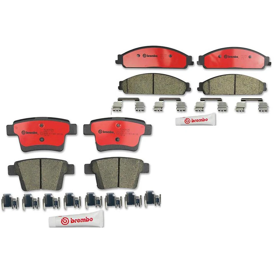 Juego de pastillas de freno delanteras y traseras Brembo para Ford Freestyle Taurus Mercury Sable Foto 4 de 4