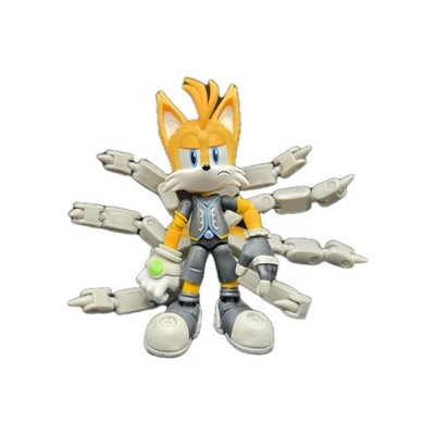 Tails Nine Sonic Prime 4'' Actionfigur Jakks Pacific articulared KOSTENLOSER VERSAND 
