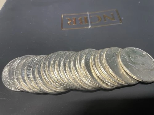 Tube of 20 UNC 90% Silver 1964 U.S. Kennedy Half Dollars