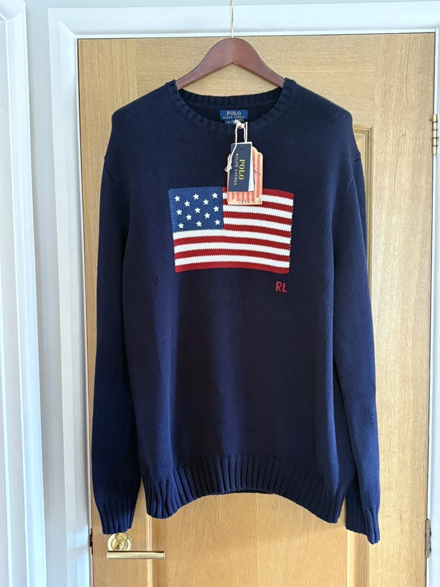 Polo Ralph Lauren男式国旗毛衣| eBay