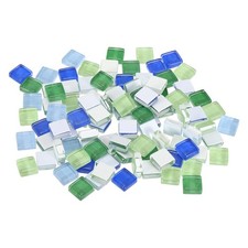 Micro Glass Tiny Mini Mosaic Tile for DIY Dark Green Blue Series Pack of 110 