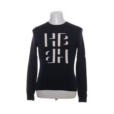 Boss, Strickpullover, Größe: L, Blau, Wolle, Print, Feinstrick, Herren #TJm