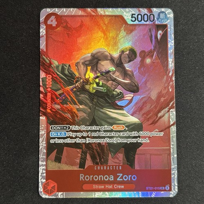 #ad Roronoa Zoro ST21 015 One Piece TCG Starter Deck EX: Gear 5 SR Foil NM $4.99