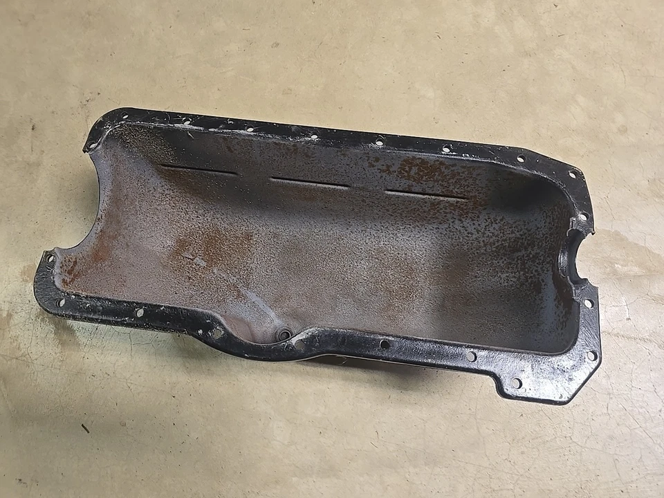 Ford Modelo A 1928-1931 cárter de aceite con deflector 1929 1930 Foto 3 de 4