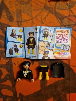 2025 DC PLAYMOBIL Kinder Egg Sureprise DC HEROES BLACK ADAM Figure +BPZ #VC304