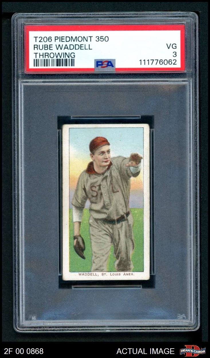 1909 T206 Rube Waddell Throw Browns HOF VARIATION PSA 3 - VG