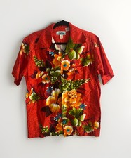 Vintage Penney's Hawaii Button Up Short Sleeve Shirt Men's Size Medium Floral