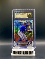 Jesus Made 2025 Bowman Chrome MegaBox Refractor CGC 10 Pristine Gold Label