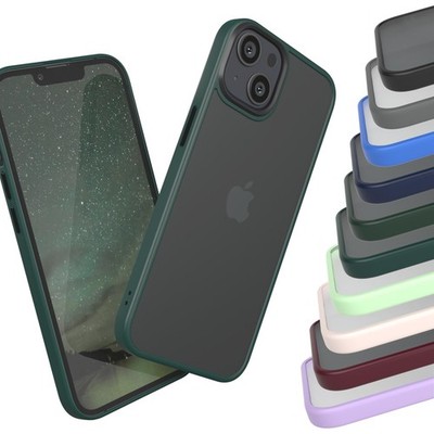 EAZY CASE für Apple iPhone 13 Bumper Slim Cover Matt Hülle Rand Schutz Premium