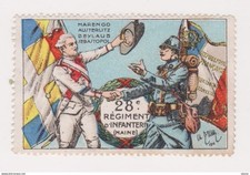 Militärvignette Delandre - 28. Infanterieregiment