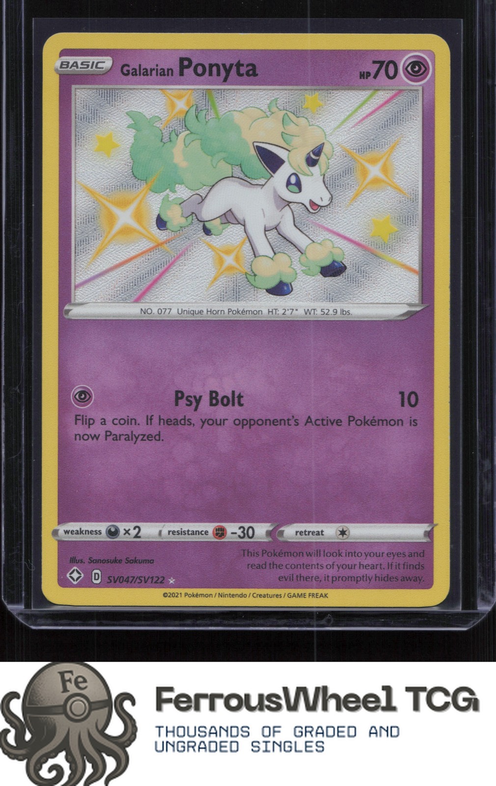 Galarian Ponyta SV047/SV122 - Shining Fates: Shiny Vault - (NM-/LP+)