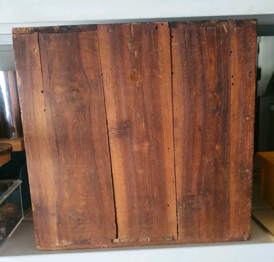 Japanische antike kleine Truhe aus Holz, Schrankbox, Retro-Vintage, 16 x 22 x 28 - Bild 3 von 4