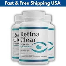  3 Pack Retina Clear Capsules, RetinaClear Eye Health Support 180 Capsules US