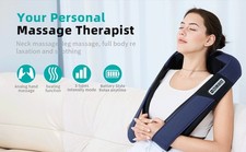 Neck Massager Shiatsu Neck and Back Massager with Heat, Deep Tissue 4D, 2000mAh