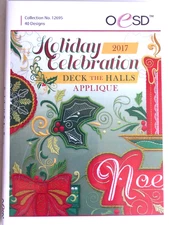 OESD 2017 Holiday Celebration Deck the Halls Applique Collection 12695 CD