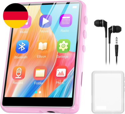 64 GB MP3 Player with Bluetooth 5.3, 2.4 Inch Full Touchscreen Portable Music Pl