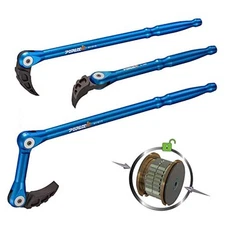  Indexing Pry Bar Set, 3-Piece Adjustable Pry Bars with Double Push-Lock | 8, 