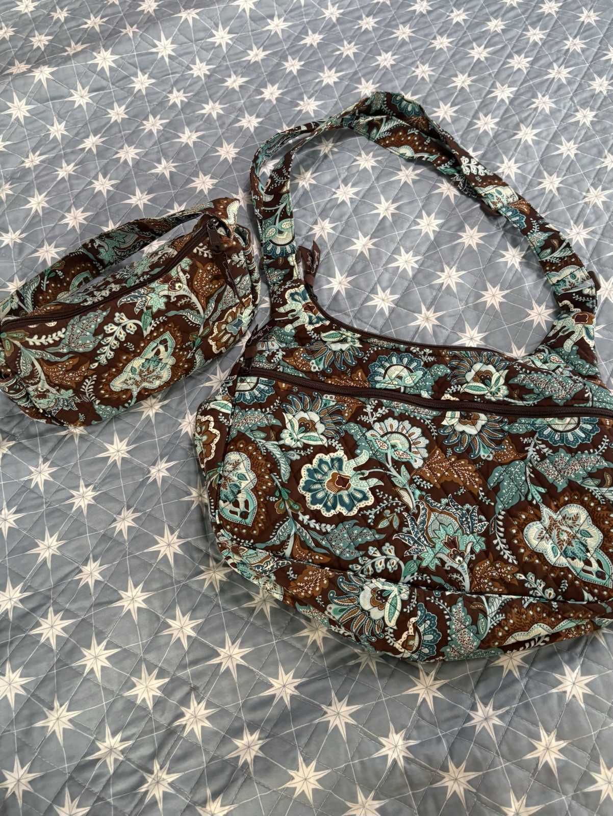 Java Blue Spring BLUE Flower PRINT VERA BRADLEY 2… - image 1