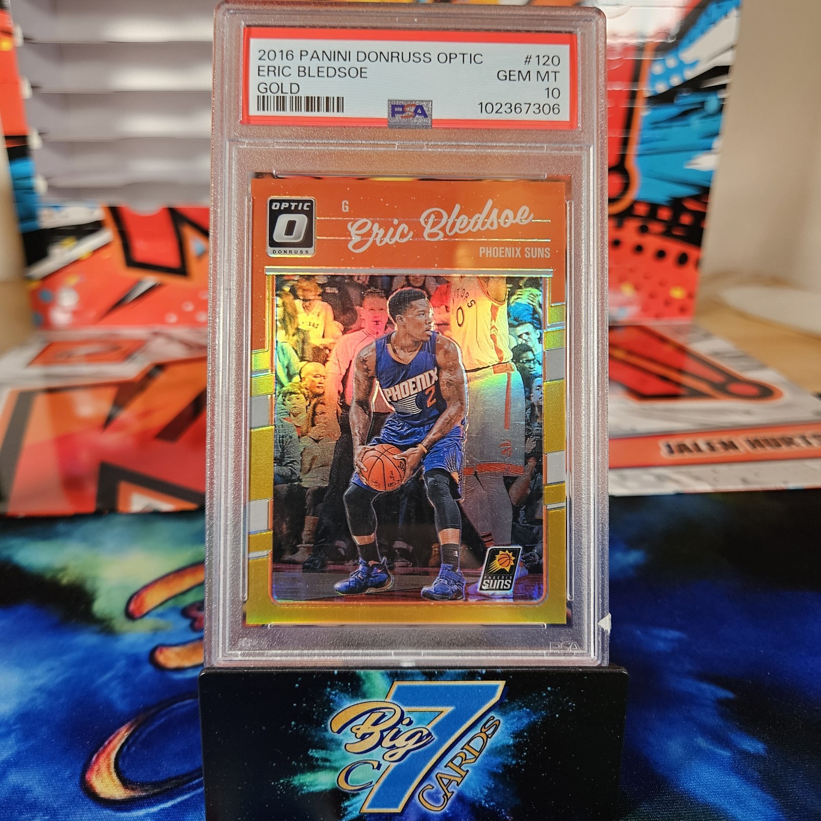 2016 Panini Donruss Optic #120 Gold Prizm Eric Bledsoe 8/10 PSA 10 GM MT POP 1
