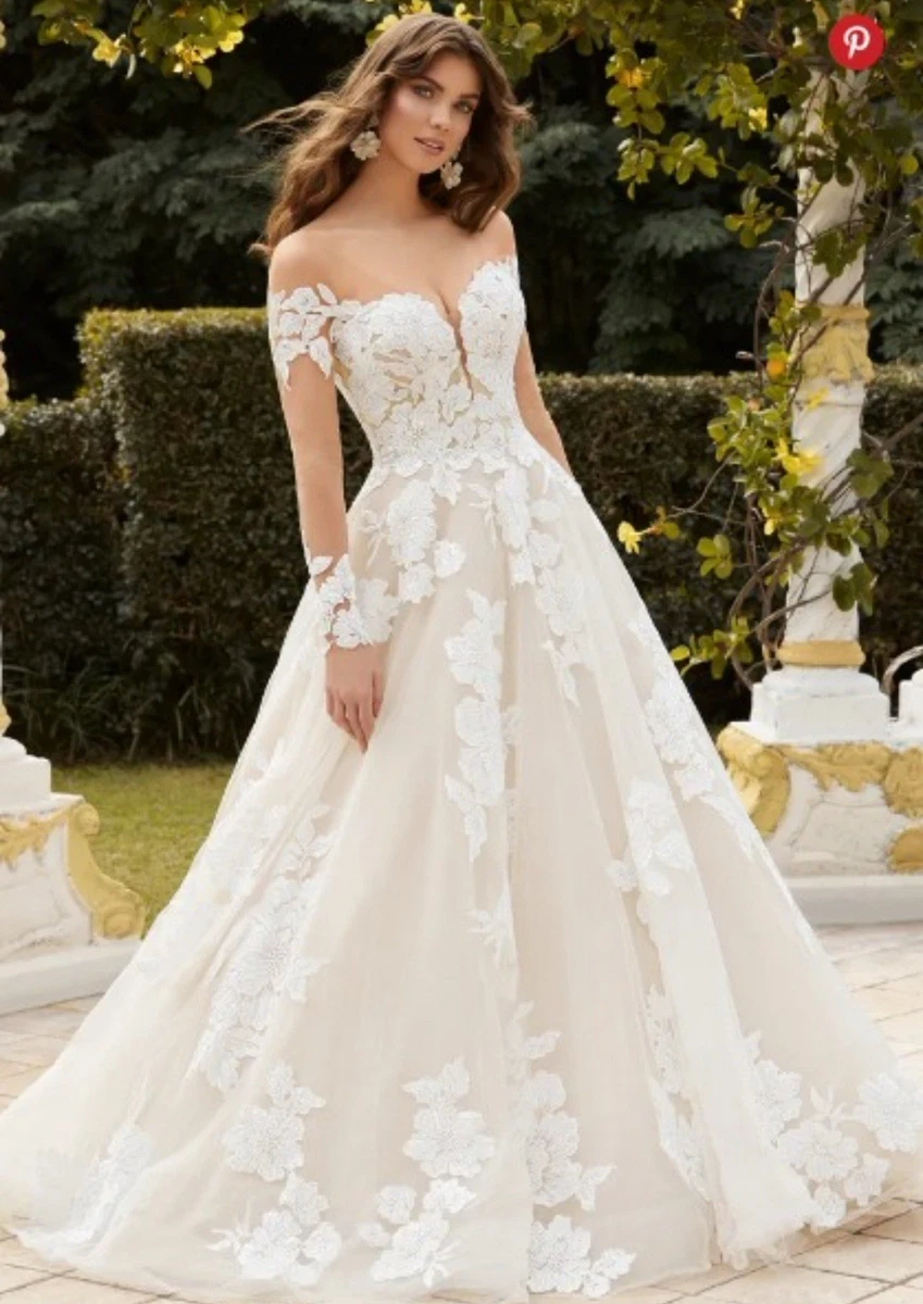 sophia tolli bridesmaid dresses Sophia Tolli 21811 Size 14 Backless Beaded Fit & Flare Wedding Dress Bridal Gown