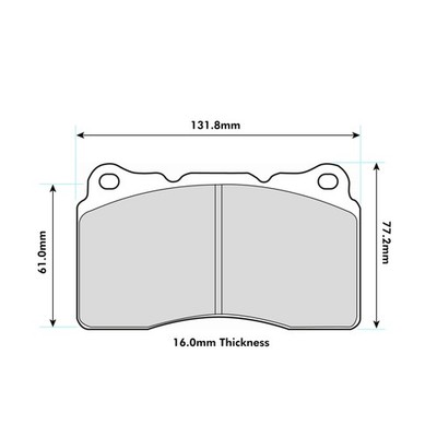 Ferodo DS2500 Front Brake Pads For Lancia Kappa 2.0 i Turbo 20V 1998> - FCP1334H