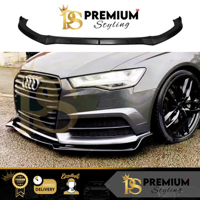 Audi A6 S6 S Line C7 VORFACELIFT Glanz Schwarz Front Splitter Spoiler Lippe 13-15