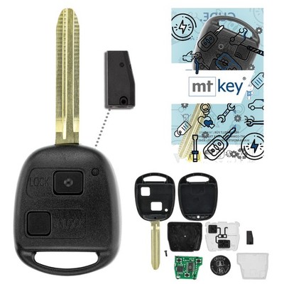 Funk Schlüssel 2 Tasten TOY43 434MHZ für TOYOTA HIGHLANDER U20 LAND CRUISER J120
