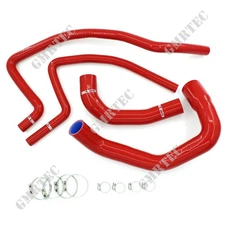 For Jeep Wrangler TJ 4.0L 1997-2001 Radiator Silicone Heater Hose Kit Red