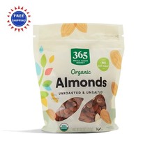 365 Whole Foods Market Organic Raw Almonds 10 Ounce