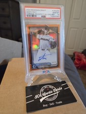 2024 Bowman Draft Aiden May 1st Chrome Orange Autograph Refractor PSA 10 Pop 6 