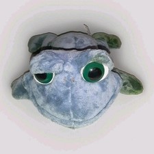 Russ Berrie Co. Green Blue Frog Toad Plush Stuffed Animal Large Eye 14"