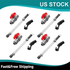 5 Gallon Fuel Jug Gas Can VP Racing Fuel Deluxe Cap Filler Hose Hose Kit 14 inch