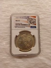1921 Morgan Silver Dollar MS61 NGC 100th Anniversary